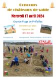 Affiche Concours de châteaux de sable 2024